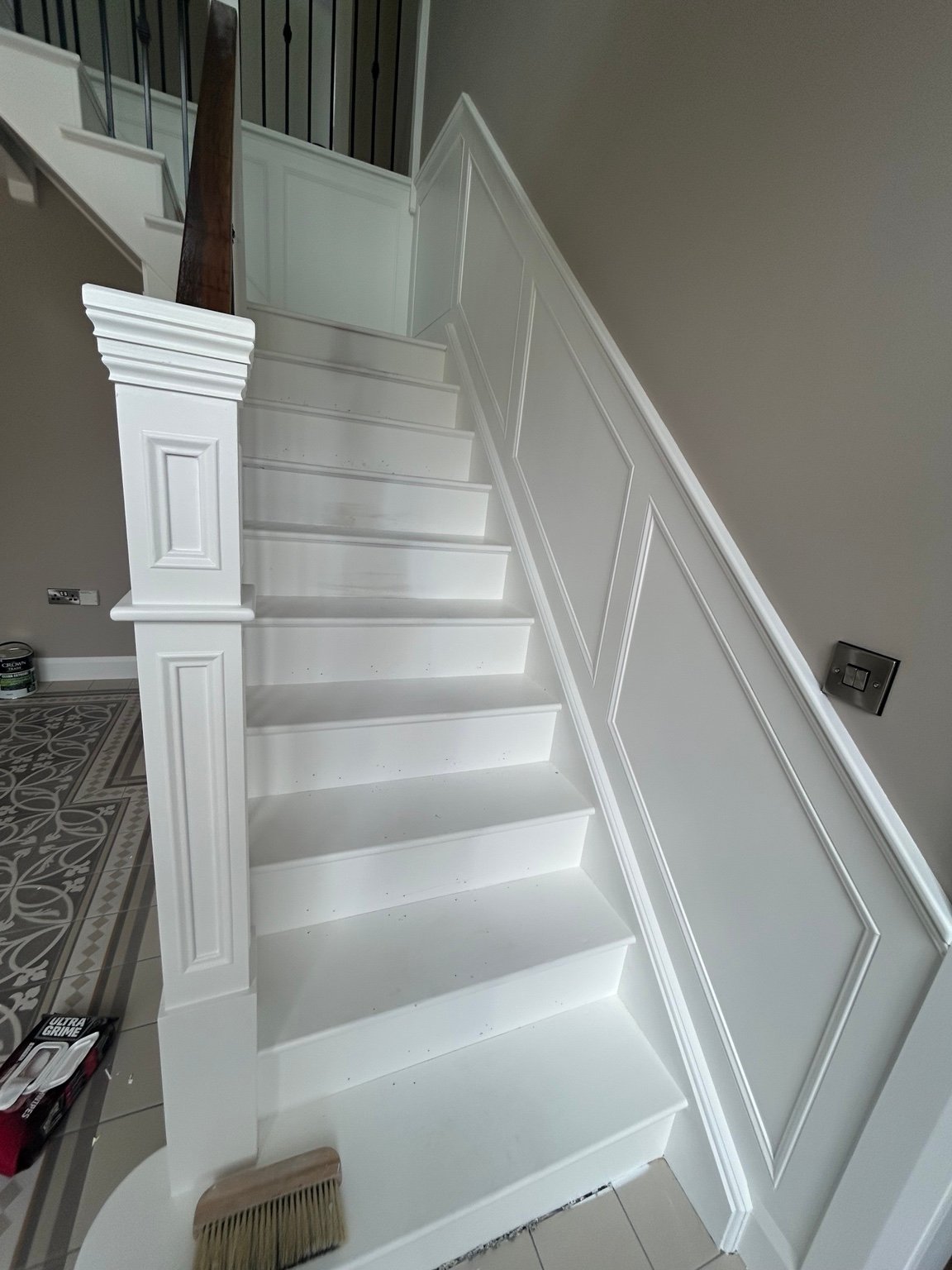Detailed staircase finish
