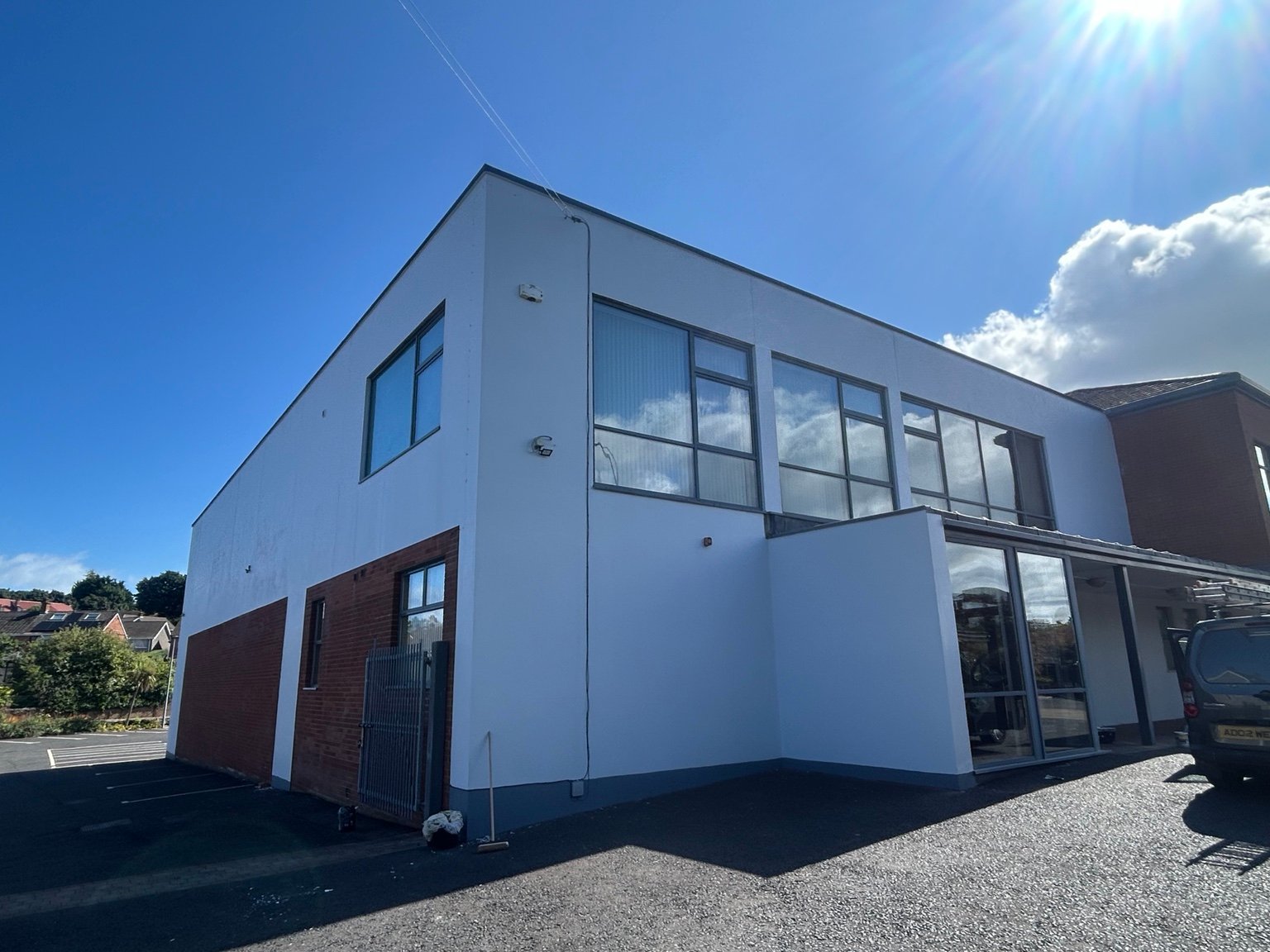 Commercial building exterior finish